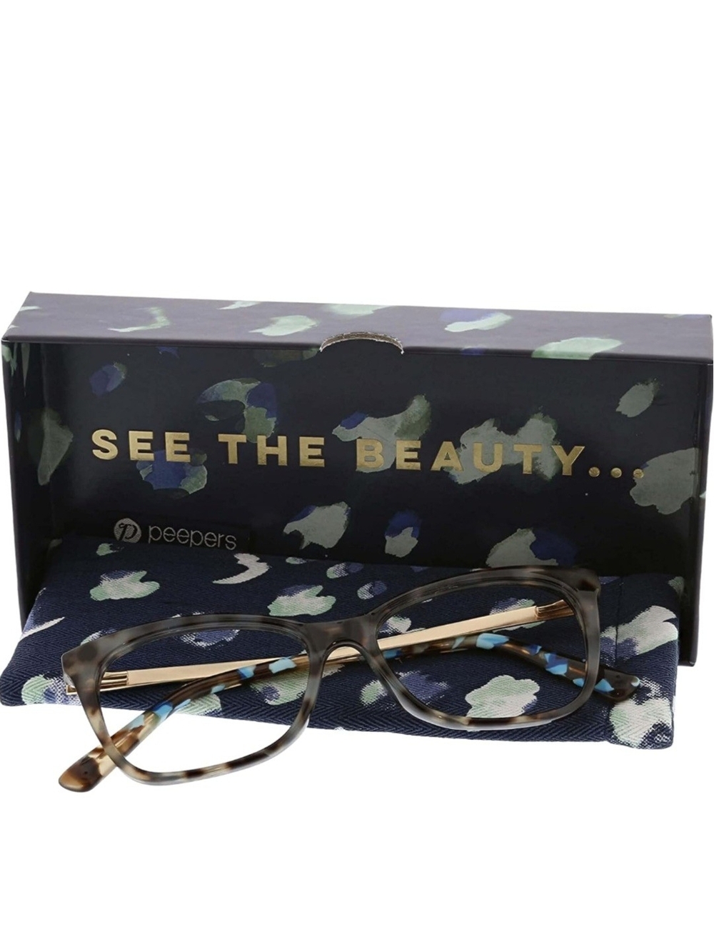 Peepers Tortoiseshell Blue Light Glasses, Brown - Picture 2 of 10